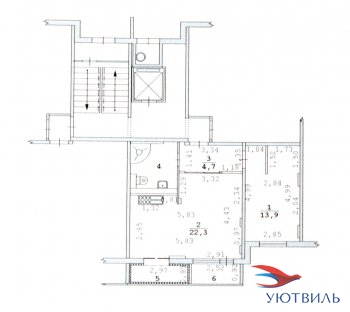 2-хкомнатная квартира на Бакинских комиссаров в Дубне - dubna.yutvil.ru - фото 12